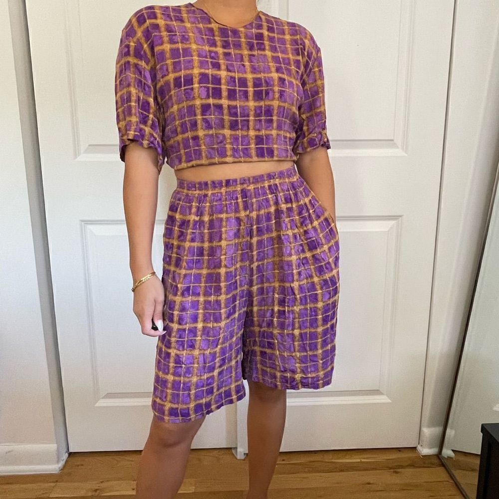 Vintage top and shorts set